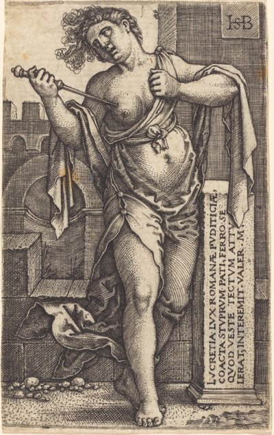 Lucretia stehend von Sebald Beham