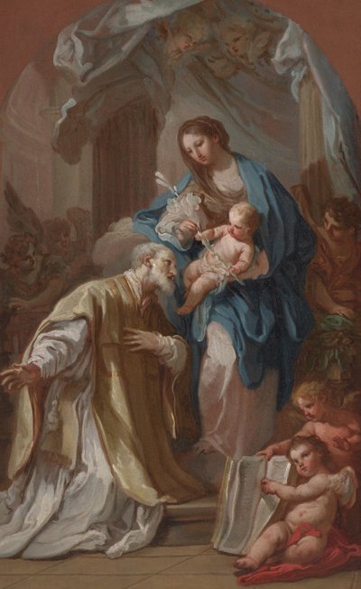 Die Madonna erscheint dem hl. Philipp Neri von Sebastiano Conca