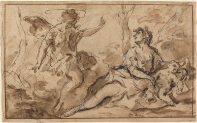 Der Engel erscheint Hagar und Ismael von Sebastiano Ricci