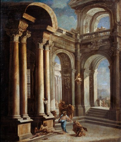 Die Heilung des Blinden von Jericho von Sebastiano Ricci
