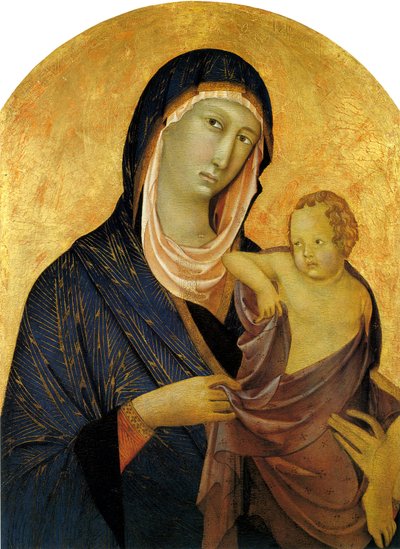 Madonna und Kind, ca. 1320 von Segna di Bonaventura