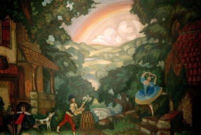 A. Adam, Giselle / Bühnenbild Sudeikin von Sergei Jurjewitsch Sudeikin