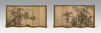 Landschaft der vier Jahreszeiten von Sesson Shukei