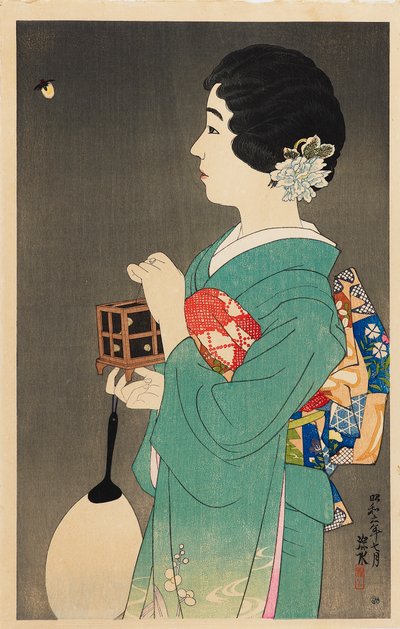 Glühwürmchen fangen Hotaru gari, 1931 von Shinsui Ito