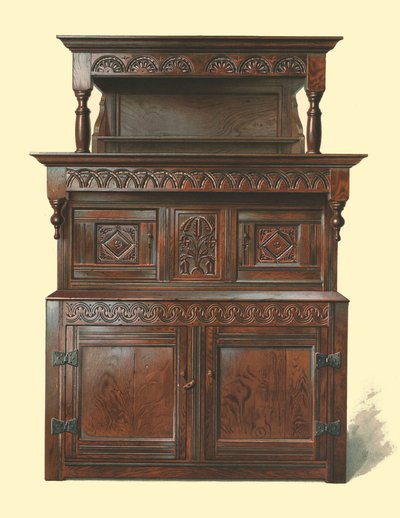 Tridarn, Eichengerichtsschrank, 1904 von Shirley Charles Llewellyn Slocombe