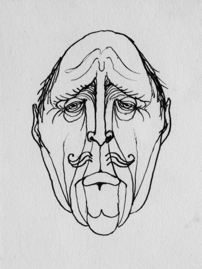 Groteskes Gesicht, 1952 von Shirley Markham