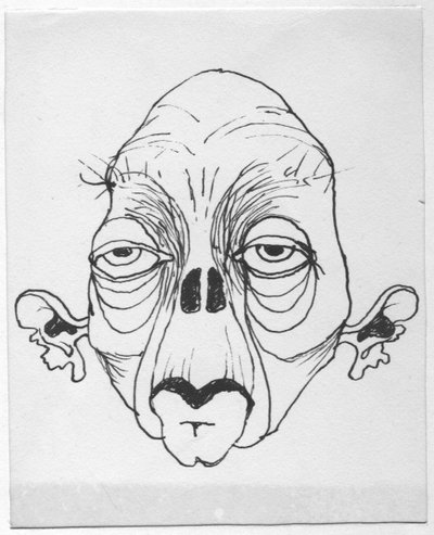 Groteskes Gesicht, 1952 von Shirley Markham