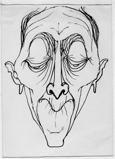 Groteskes Gesicht von Shirley Markham