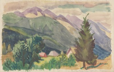 Berglandschaft, Tione, ca. 1950 von Shirley Markham