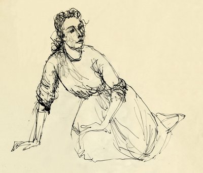 Sitzende Frau von Shirley Markham