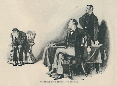 Er brach in krampfhaftes Schluchzen aus, 1892 von Sidney Paget