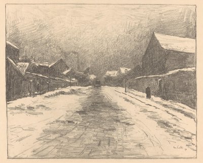 Verschneite Straße von Siebe Johannes ten Cate