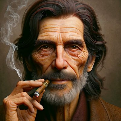 Albert-"KI-geformte Lebensjahre: Porträts der Zeitlosigkeit" von Silvia Martini