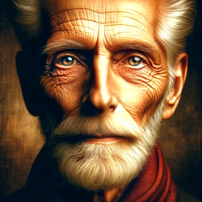 Richard-"KI-geformte Lebensjahre: Porträts der Zeitlosigkeit" von Silvia Martini