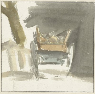 Bauernwagen, von hinten gesehen von Simon Andreas Krausz