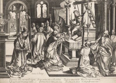 Die Messe des Heiligen Gregor von Simon Wynhoutsz Frisius