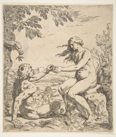Adam und Eva, ca. 1639 von Simone Cantarini