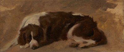 Ein liegender Spaniel von Sir Edwin Henry Landseer