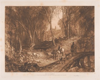 Jäger im Wald von Sir Frank Short
