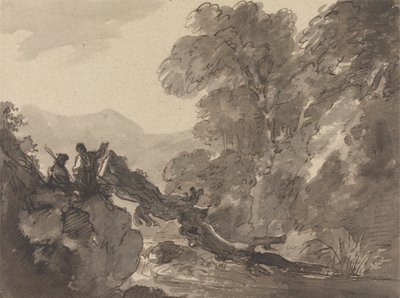 Romantische Landschaft von Sir George Howland Beaumont seventh Baronet