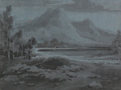 Walisische Landschaft von Sir George Howland Beaumont seventh Baronet