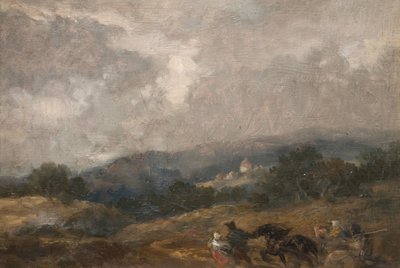 Landschaftsskizze, 1877 von Sir John Gilbert