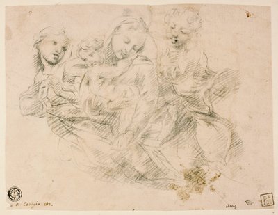 Madonna mit Kind und zwei Engeln von Sir Joshua Reynolds
