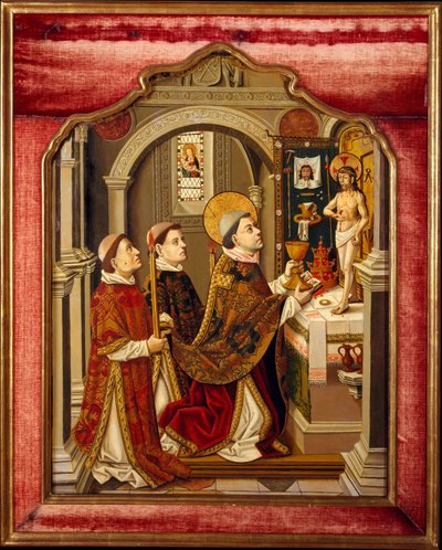 Die Messe des Heiligen Gregor von Spanish Painter