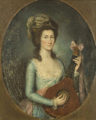 Dame spielt Gitarre von Spanish School