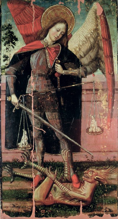 St. Michael wiegt Seelen von Spanish School