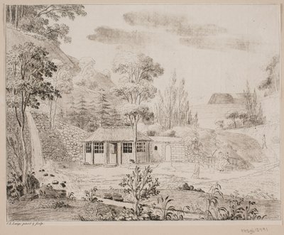 Ein Badehaus bei Liselund auf Møn von Søren L. Lange