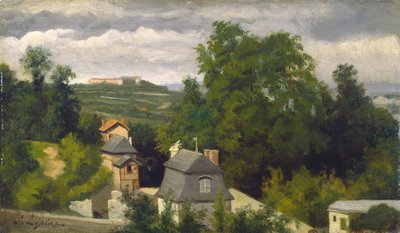 Blick auf die Vororte von Caen von Stanislas Lepine