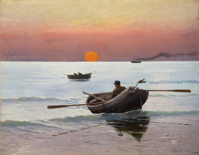 Sonnenuntergang am Meer von Stanislaw Ignacy Witkiewicz