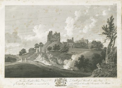 Dudley Schloss: Gravur, undatiert [1762-1802] von Stebbing Shaw