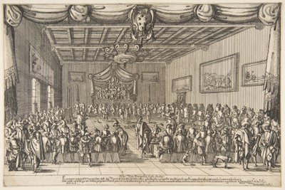 Bankett der Piacevoli von Stefano della Bella