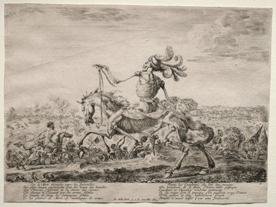 Tod auf dem Schlachtfeld, 1646-1647 von Stefano della Bella