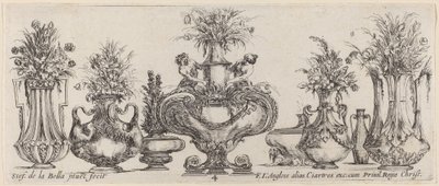 Fantastische Vasen, wahrscheinlich 1646 von Stefano della Bella