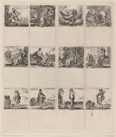 Mythologische Spielkarten, 1644 von Stefano della Bella