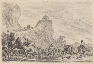 Die Abreise Jakobs nach Ägypten von Stefano della Bella