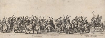 Dreißig Bogenschützen und Pagen, 1633 von Stefano della Bella
