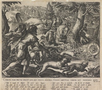 Eine allegorische Jagd, 1578 von Stradanus