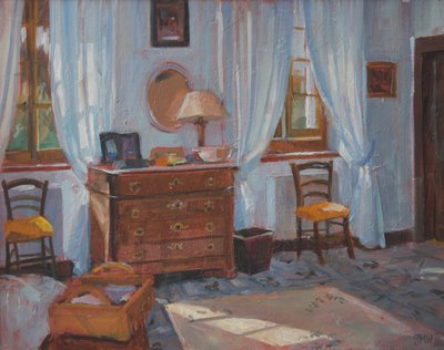 Französisches Schlafzimmer, 2005 von Sue Wales