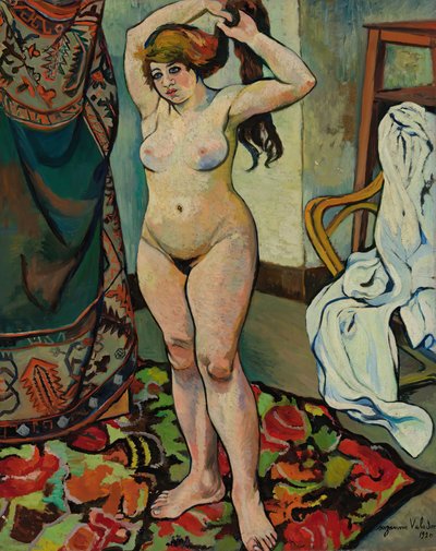 Gilbert nackt beim Frisieren, 1920 von Suzanne Valadon