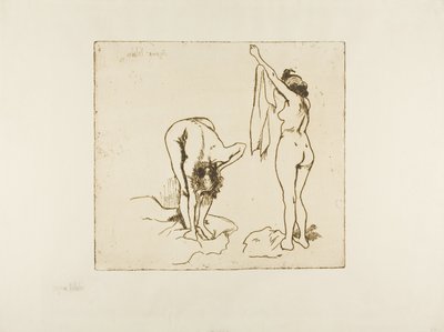 Zwei Frauen beim Abtrocknen von Suzanne Valadon