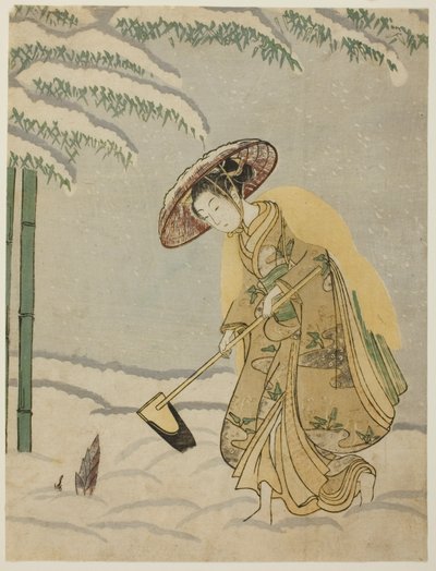 Bambussprossen sammeln von Suzuki Harunobu