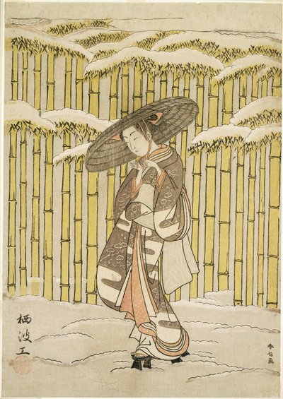 Durch den Bambushain von Suzuki Harunobu