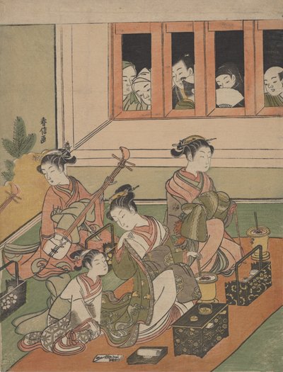 Die Wächter und die Bewachten, 1764-72 von Suzuki Harunobu