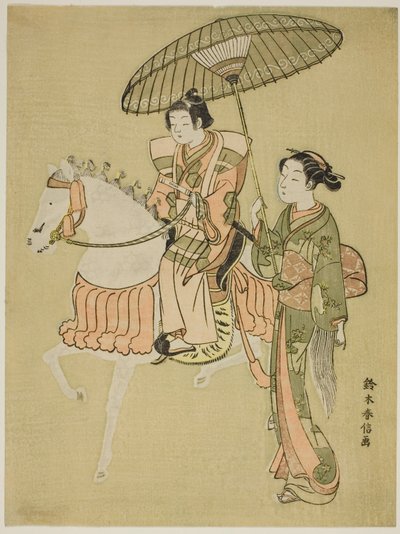 Der junge Reiter von Suzuki Harunobu
