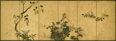 Blumen des Herbstes und Winters von Suzuki Kiitsu