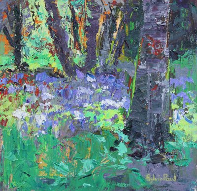 Blaue Glockenblumen von Sylvia Paul